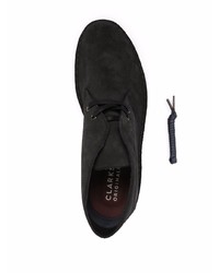 Черные замшевые ботинки дезерты от Clarks Originals