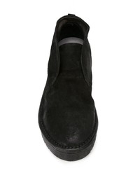Женские черные замшевые ботинки дезерты от Marsèll
