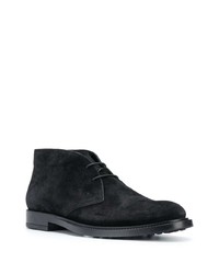 Черные замшевые ботинки дезерты от Tod's