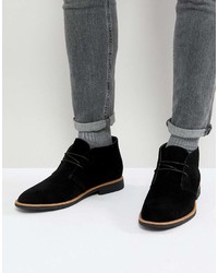 Черные замшевые ботинки дезерты от New Look