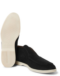 Черные замшевые ботинки дезерты от Loro Piana