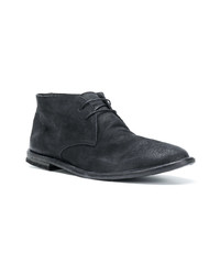 Черные замшевые ботинки дезерты от Pantanetti