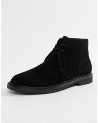 Черные замшевые ботинки дезерты от Polo Ralph Lauren