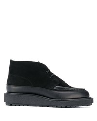 Черные замшевые ботинки дезерты от Sacai
