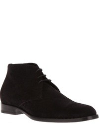 Черные замшевые ботинки дезерты от Saint Laurent