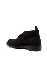 Черные замшевые ботинки дезерты от Fratelli Rossetti
