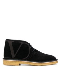 Черные замшевые ботинки дезерты от Valentino
