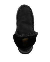 Черные замшевые ботинки дезерты от Mou
