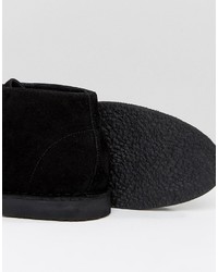 Черные замшевые ботинки дезерты от Asos