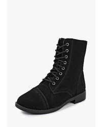 Женские черные замшевые ботинки на шнуровке от Alessio Nesca