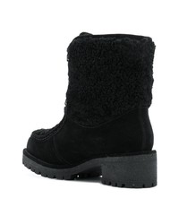 Женские черные замшевые ботинки на шнуровке от Tory Burch