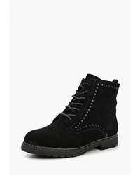 Женские черные замшевые ботинки на шнуровке от Baden