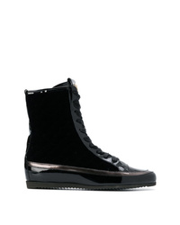 Женские черные замшевые ботинки на шнуровке от Högl