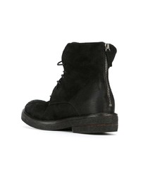 Женские черные замшевые ботинки на шнуровке от Marsèll