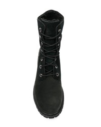 Женские черные замшевые ботинки на шнуровке от Timberland