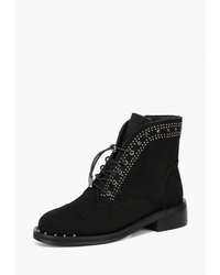Женские черные замшевые ботинки на шнуровке от Westfalika