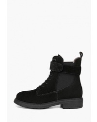 Женские черные замшевые ботинки на шнуровке от Westfalika