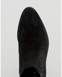 Женские черные замшевые ботинки челси от Pieces