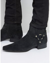 Мужские черные замшевые ботинки челси от Asos