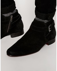 Женские черные замшевые ботинки челси от Asos