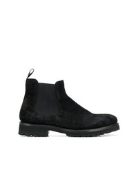 Мужские черные замшевые ботинки челси от Baldinini