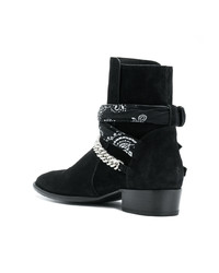 Мужские черные замшевые ботинки челси от Amiri