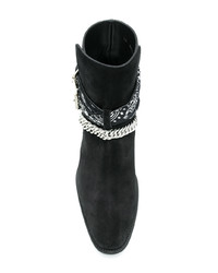 Мужские черные замшевые ботинки челси от Amiri