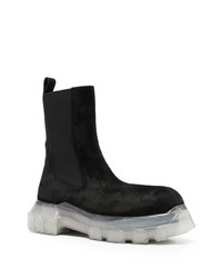 Мужские черные замшевые ботинки челси от Rick Owens