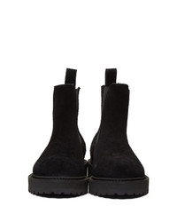 Женские черные замшевые ботинки челси от Diemme