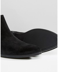 Мужские черные замшевые ботинки челси от Hugo Boss