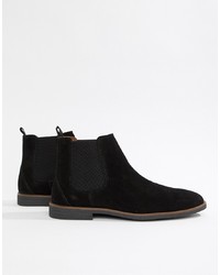 Мужские черные замшевые ботинки челси от Burton Menswear