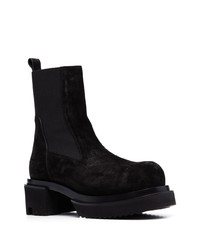 Мужские черные замшевые ботинки челси от Rick Owens