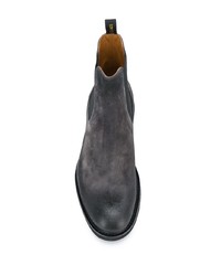 Мужские черные замшевые ботинки челси от Doucal's