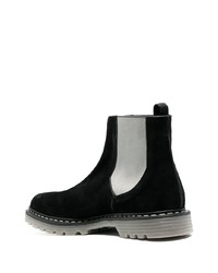 Мужские черные замшевые ботинки челси от Premiata