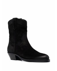 Мужские черные замшевые ботинки челси от Saint Laurent