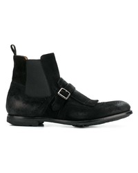 Мужские черные замшевые ботинки челси от Church's