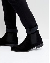 Мужские черные замшевые ботинки челси от Dune