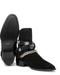 Мужские черные замшевые ботинки челси от Amiri