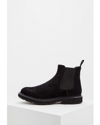 Мужские черные замшевые ботинки челси от Emporio Armani