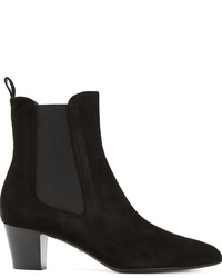 Женские черные замшевые ботинки челси от Gucci