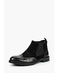 Мужские черные замшевые ботинки челси от Guido Grozzi