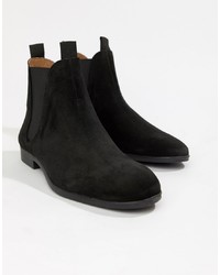 Мужские черные замшевые ботинки челси от H By Hudson