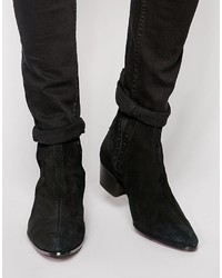 Мужские черные замшевые ботинки челси от Jeffery West