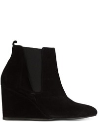 Женские черные замшевые ботинки челси от Lanvin