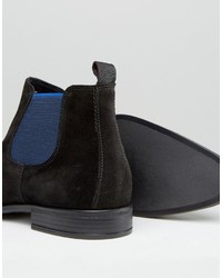 Мужские черные замшевые ботинки челси от Dune