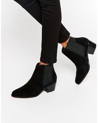 Женские черные замшевые ботинки челси от Miss KG