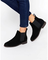 Женские черные замшевые ботинки челси от Miss KG