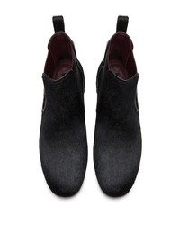 Мужские черные замшевые ботинки челси от Dolce & Gabbana