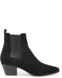 Женские черные замшевые ботинки челси от Saint Laurent