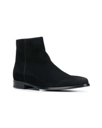 Мужские черные замшевые ботинки челси от Prada